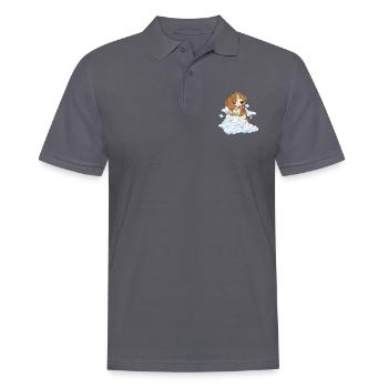 Dog Lover Clouds Chiens Cadeau Beagle - Polo Homme - charbon - Devant - Nico (186cm)