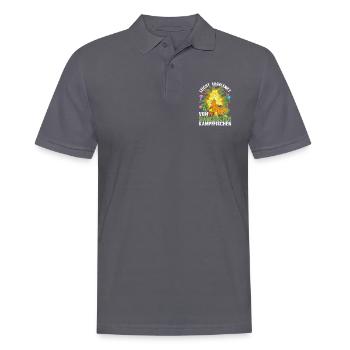 Leicht abgelenkt von Siamesischen Kampffischen - Männer Poloshirt - Anthrazit - Vorne - Nico (186cm)