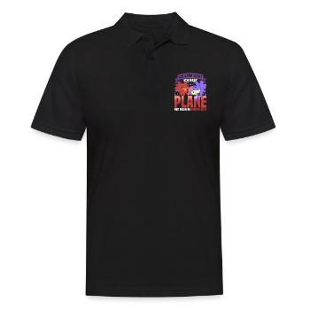 Ich kann nicht habe Pläne mit meinen Kampffischen - Männer Poloshirt - Schwarz - Vorne - Kai (181cm)