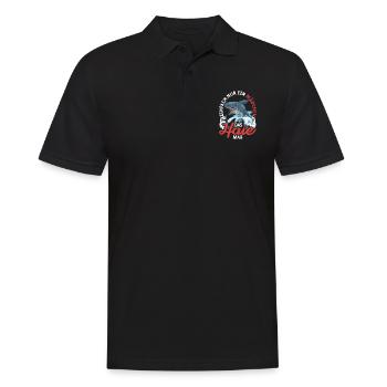 Ozean Tier Meeresbewohner Mädchen Geschenk Hai - Männer Poloshirt - Schwarz - Vorne - Kai (181cm)
