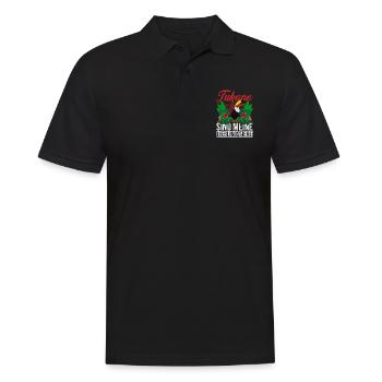 Tukane sind meine Lieblingstiere Lustiges Tukan - Männer Poloshirt - Schwarz - Vorne - Kai (181cm)