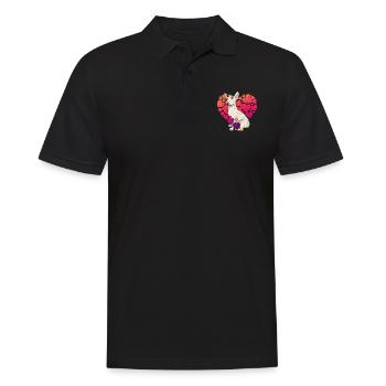Bull Terrier Heart Chiens Cadeau Bull Terrier - Polo Homme - noir - Devant - Kai (181cm)