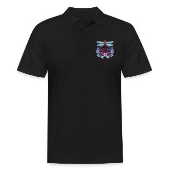 Insect Lover Cadeau Jolies Fleurs Libellule - Polo Homme - noir - Devant - Kai (181cm)