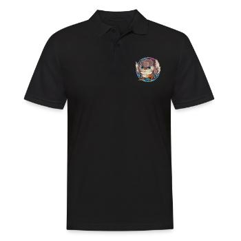 Oiseau de la forêt Cadeau animal de forêt Drôle de hibou - Polo Homme - noir - Devant - Kai (181cm)