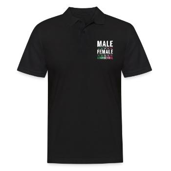 LGBTQIA Gay Pride Month Cadeau Abrossexual - Polo Homme - noir - Devant - Kai (181cm)