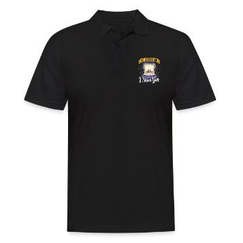 Marriage Proposal Couple Fiancée Gift Engagement - Men's Polo Shirt - black - Front - Kai (181cm)