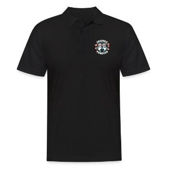 Deux drôles d’amis phoques pour toujours - Polo Homme - noir - Devant - Kai (181cm)