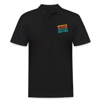 L’amour du chien - Polo Homme - noir - Devant - Kai (181cm)