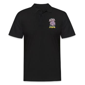 Just A Girl Who Loves Skateboarding - Männer Poloshirt - Schwarz - Vorne - Kai (181cm)