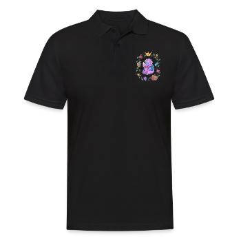 Triceratops Girls School Fairy Tales - Men's Polo Shirt - black - Front - Kai (181cm)