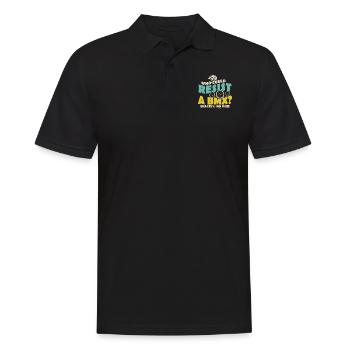 qui peut résister à un BMX - Polo Homme - noir - Devant - Kai (181cm)