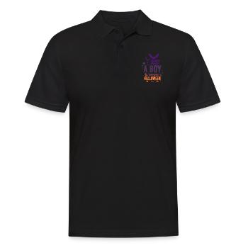Nur ein Junge der Halloween liebt - Männer Poloshirt - Schwarz - Vorne - Kai (181cm)
