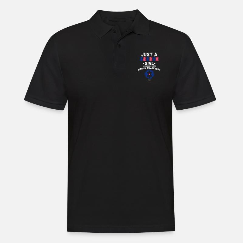Autismus Mädchen Asperger Syndrom - Männer Poloshirt - Schwarz