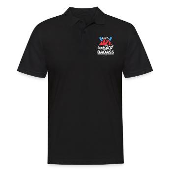 Les filles qui font du snowboard sont badass - Polo Homme - noir - Devant - Kai (181cm)