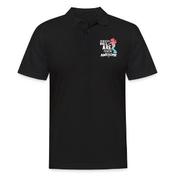 Wintersport für Frauen und Mädchen - Männer Poloshirt - Schwarz - Vorne - Kai (181cm)