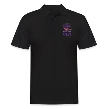La sorcière vole sur le balai - Polo Homme - noir - Devant - Kai (181cm)