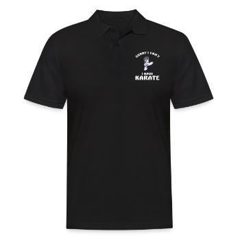 Sorry I Can't I Have Karate - Men's Polo Shirt - black - Front - Kai (181cm)
