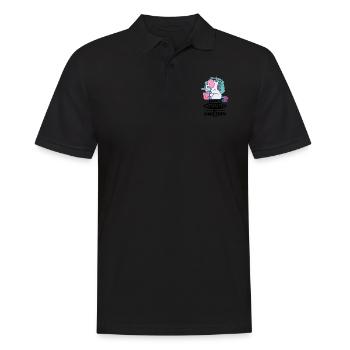 Easily Distracted By Unicorn - Men's Polo Shirt - black - Front - Kai (181cm)