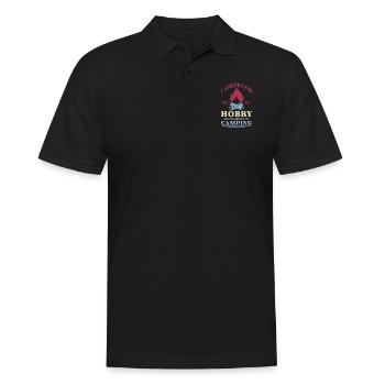 Camping Feu de camp Prière de Dieu - Polo Homme - noir - Devant - Kai (181cm)