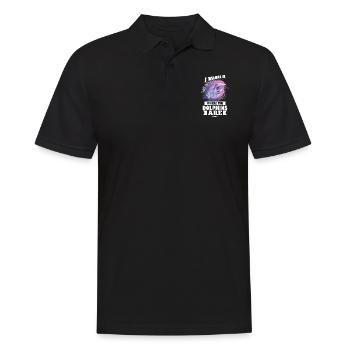 Delfin - Männer Poloshirt - Schwarz - Vorne - Kai (181cm)