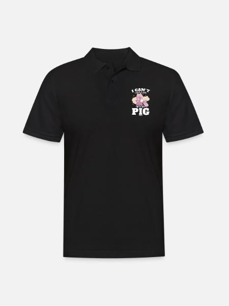 Pig - Men's Polo Shirt - black