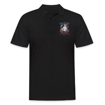 My Nurse Is My Valentine - Männer Poloshirt - Schwarz - Vorne - Kai (181cm)