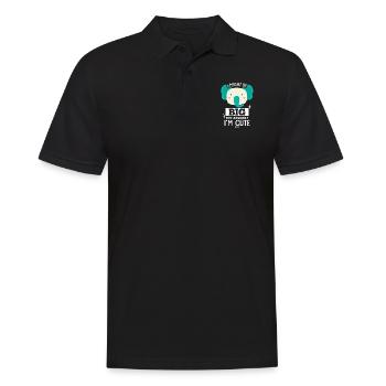 Children's elephant - Men's Polo Shirt - black - Front - Kai (181cm)