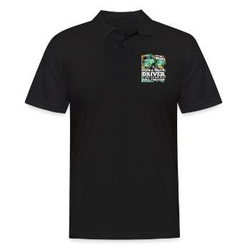 Never Mess With A Truck Driver We Know Places Wher - Männer Poloshirt - Schwarz - Vorne - Kai (181cm)