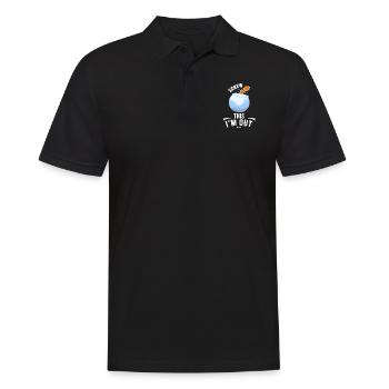 Goldfisch Fischglas Aquarium Wasser - Männer Poloshirt - Schwarz - Vorne - Kai (181cm)