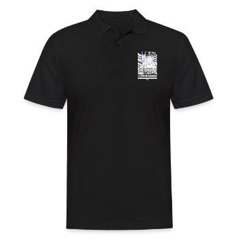 The More I Learn About People The More I Love My D - Männer Poloshirt - Schwarz - Vorne - Kai (181cm)