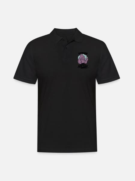 Today Is Ape Day - Men's Polo Shirt - black
