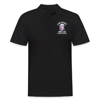 Une journée sans anime, c’est comme plaisanter - Polo Homme - noir - Devant - Kai (181cm)