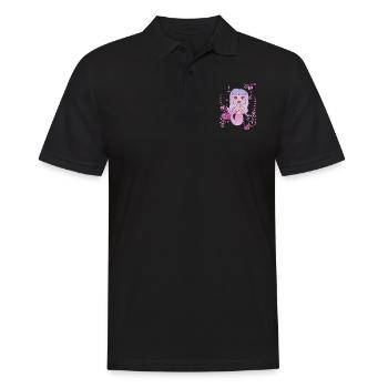 Amour cœur de sirène - Polo Homme - noir - Devant - Kai (181cm)