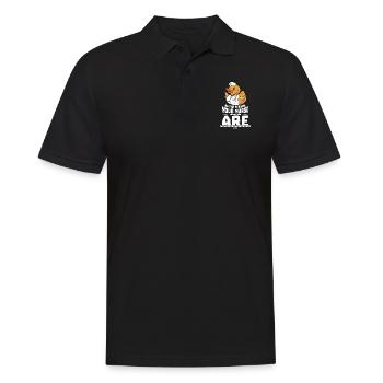Soyez la personne que votre infirmière pense que vous êtes - Polo Homme - noir - Devant - Kai (181cm)