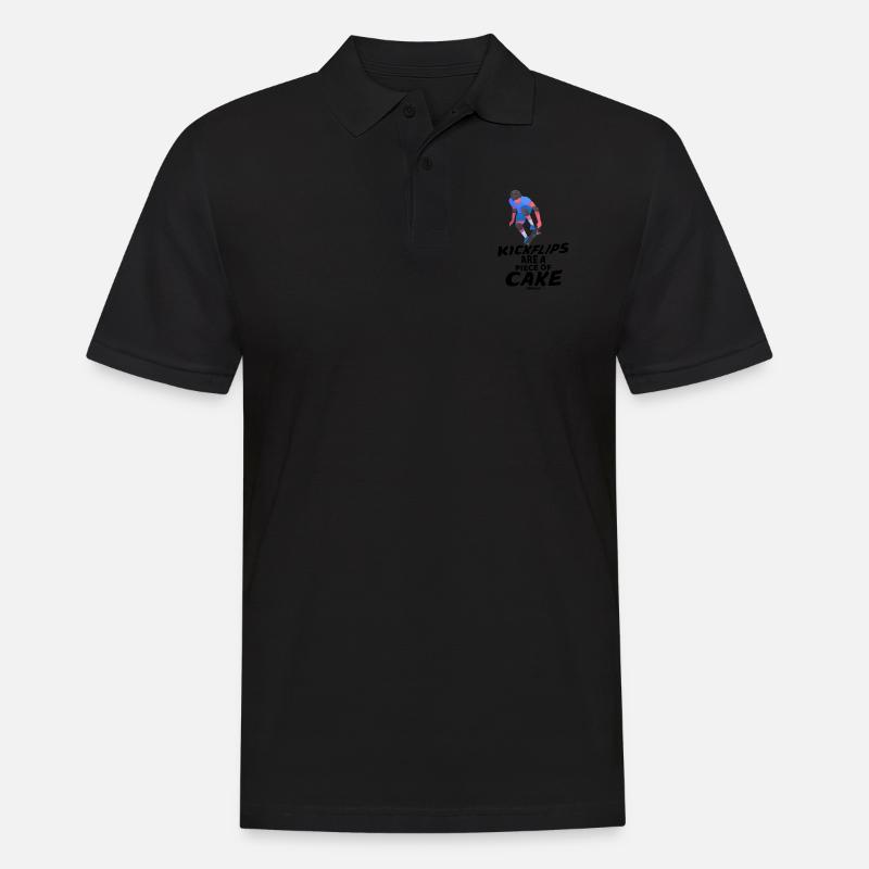 Skateboard - Men's Polo Shirt - black