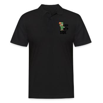 St Patrick's Day Ireland Basketball - Men's Polo Shirt - black - Front - Kai (181cm)