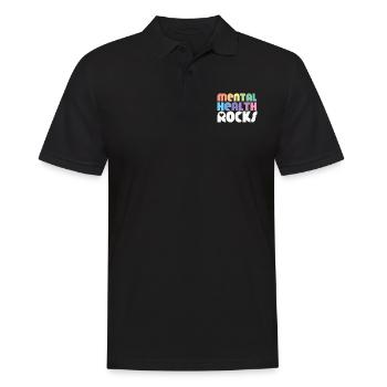 Santé mentale Mentale Gesundheit - Polo Homme - noir - Devant - Kai (181cm)