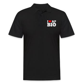 AP Biology Funny High School AP Class Survivor - Men's Polo Shirt - black - Front - Kai (181cm)