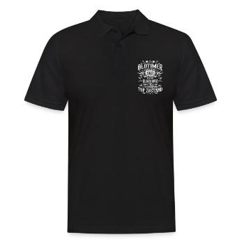 Oldtimer Baujahr 1985 Jahrgang Geburtstag Geschenk - Männer Poloshirt - Schwarz - Vorne - Kai (181cm)