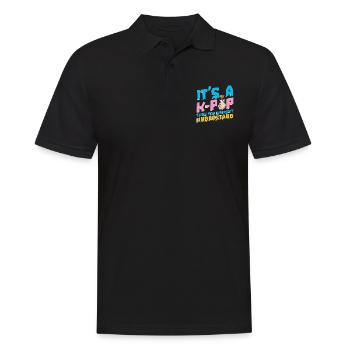 Koreanischer Pop Musiker Geschenk Lustiges K Pop - Männer Poloshirt - Schwarz - Vorne - Kai (181cm)