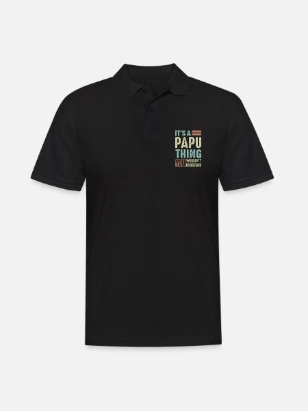 It's a Papu Thing - Men's Polo Shirt - black