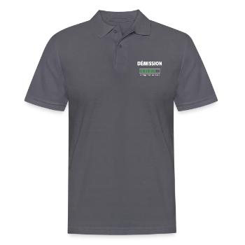 démission chargement en cours - Polo Homme - charbon - Devant - Nico (186cm)