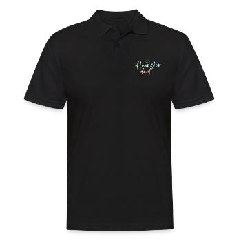 Hamster Dad Graphic Hamster Pet Owner Animal Lover - Männer Poloshirt - Schwarz - Vorne - Kai (181cm)