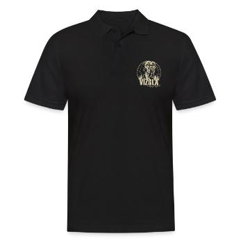 Magyar Vizsla Jagdhund - Männer Poloshirt - Schwarz - Vorne - Kai (181cm)