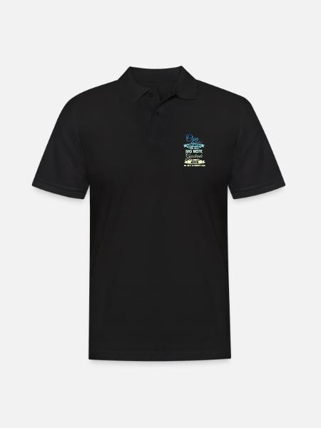 Opa wir haben versucht das Beste Geschenk finden - Männer Poloshirt - Schwarz