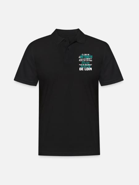 Avec l'age on reconnaît les cons de loin - Polo Homme - noir
