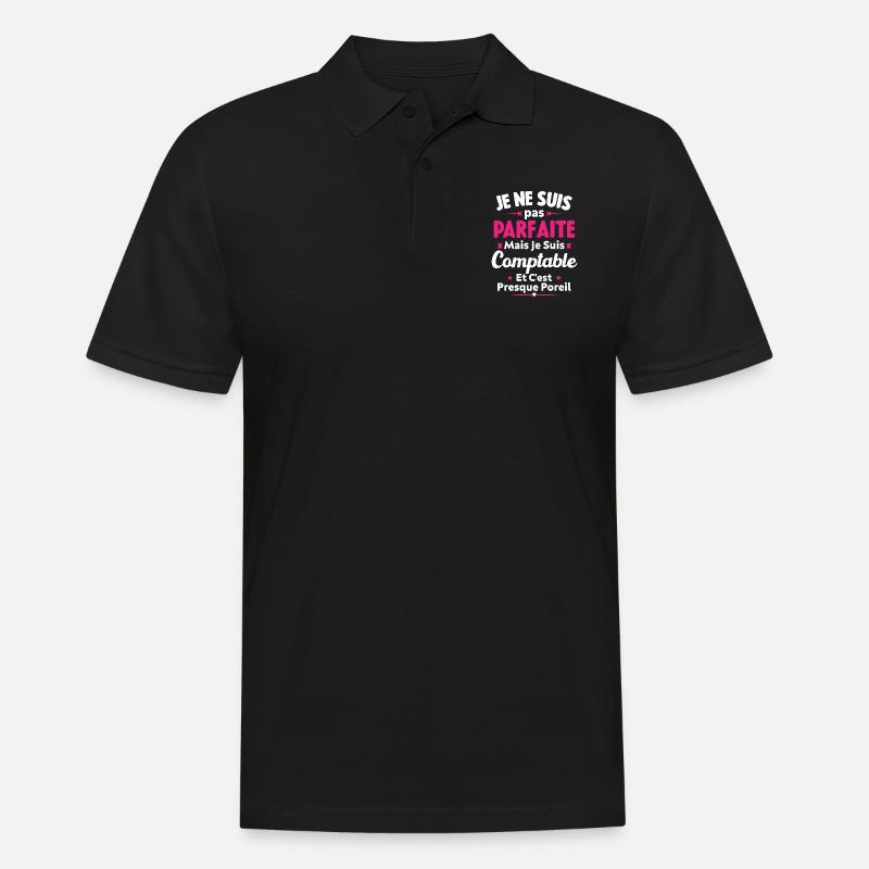 Pas parfaite mais je suis Comptable - Polo Homme - noir