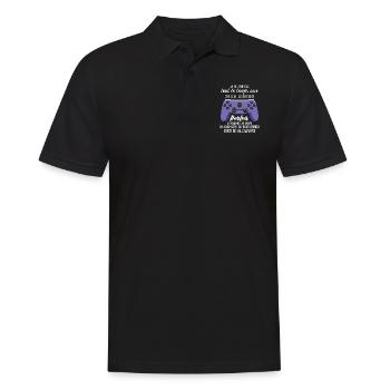 Cadeau Pour Ado Gamer Accro Aux Jeux Vidéo - Polo Homme - noir - Devant - Kai (181cm)