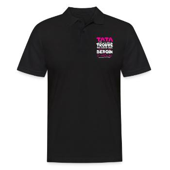 Tata on n'a pas trouvé ton cadeau - Polo Homme - noir - Devant - Kai (181cm)