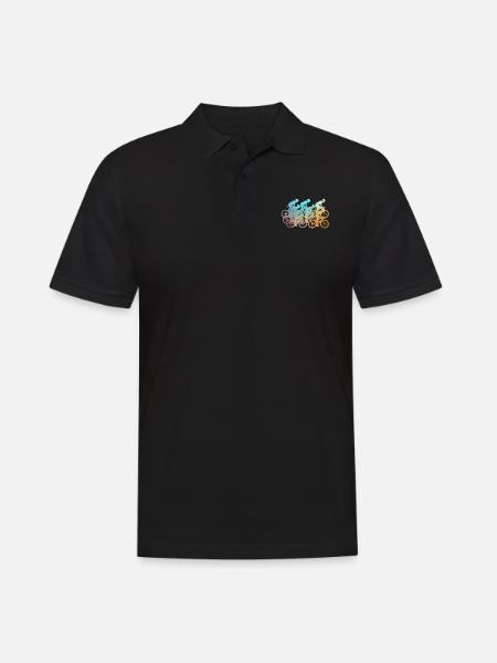 Cyclists, cyclists - Men's Polo Shirt - black